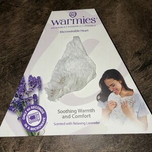 Warmies Gray Microwavable Heart Shape Pillow Lavender Scent New Never Used